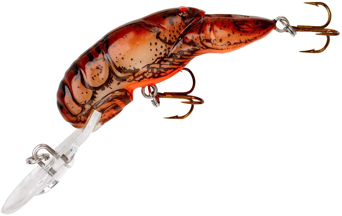 Rebel Deep Teeny Wee Crawfish Lure 1 1/2 Inch Medium Diving Crankbait 1 Rebel Deep Teeny Wee Crawfish Lure 1 1/2 Inch Medium Diving Crankbait